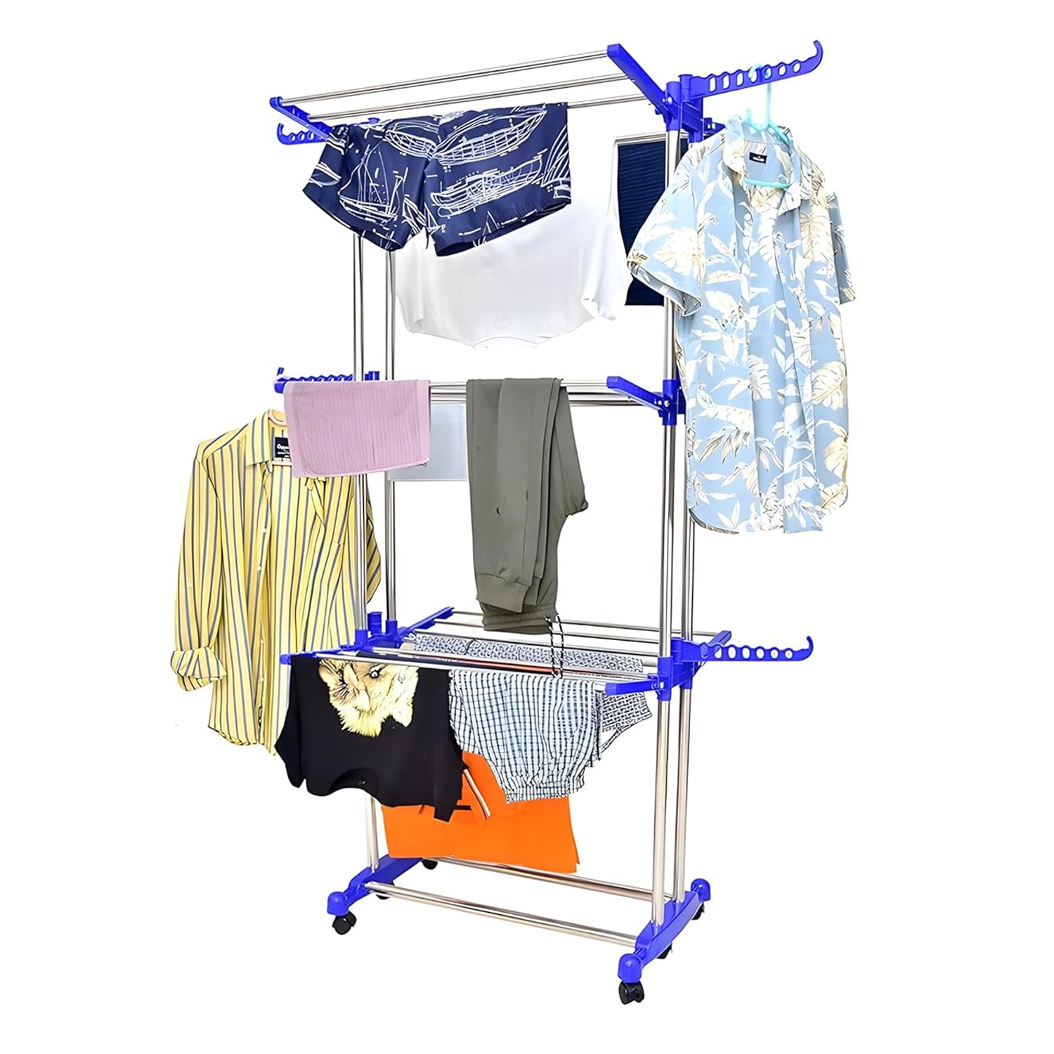 Foldable Stainless Steel Clothes Drying Stand Rack Foldable Stainless Steel Clothes Drying Stand Rack